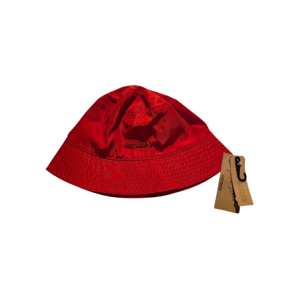 Steve Madden NWT Bucket Hat Red Logo One size $38 Originally